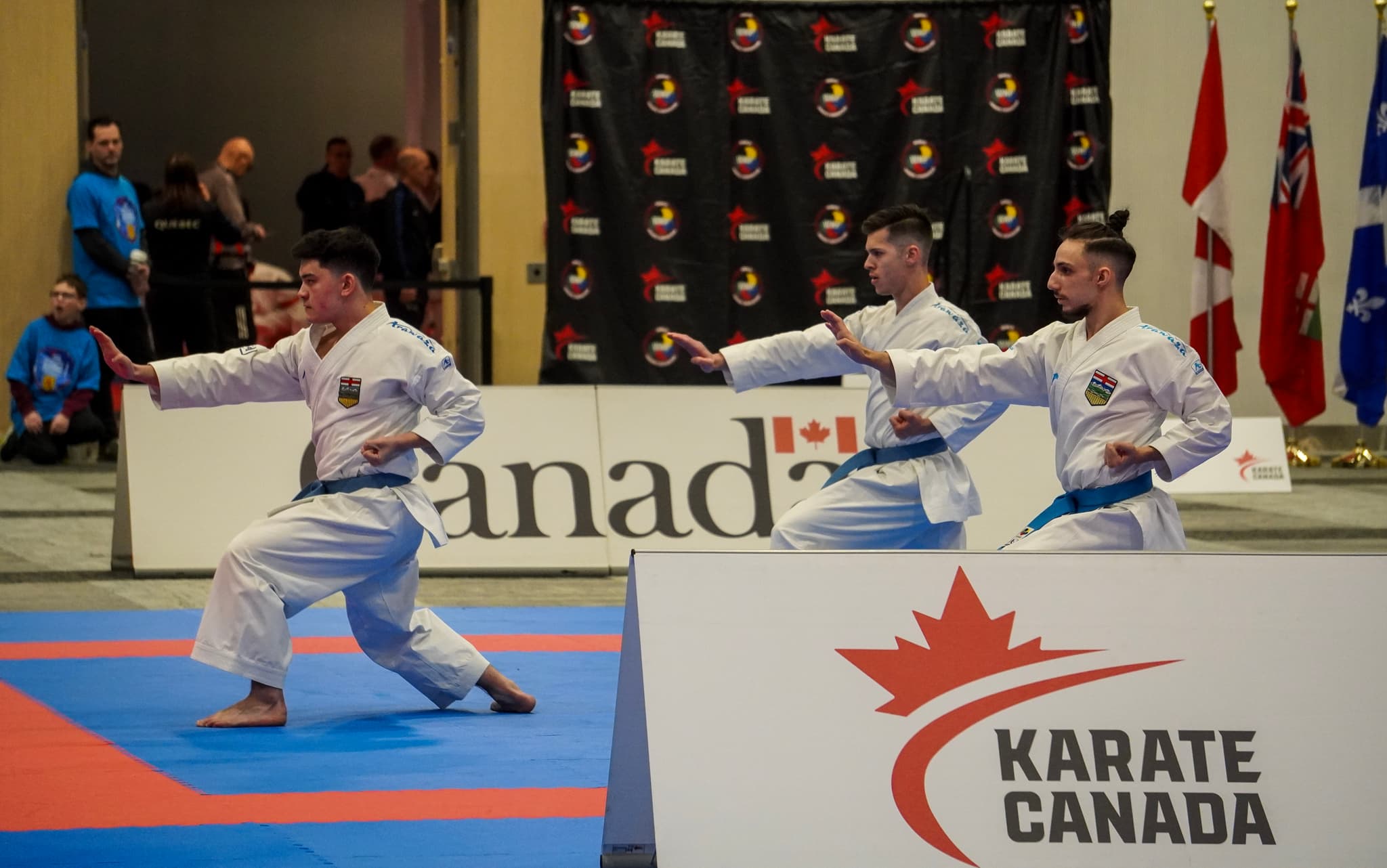 Kata team at Karate Canada